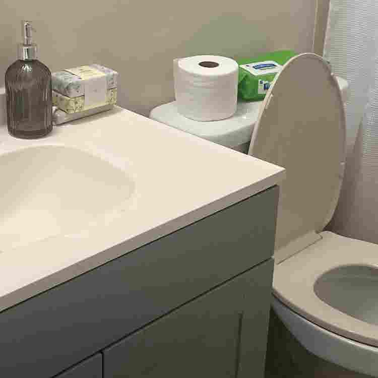 One bedroom with shared amenities