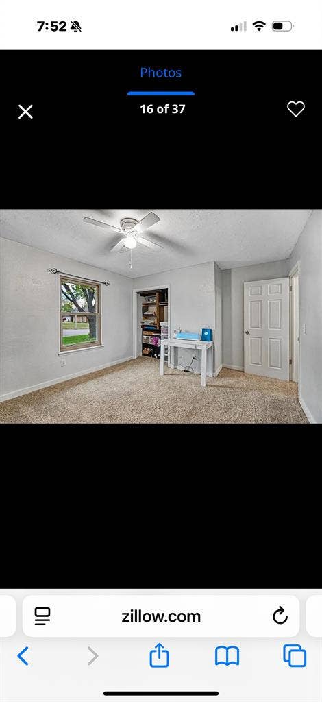 The room is very spacious.
