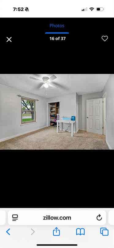 The room is very spacious.
