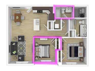 Private Bed&Full Bath for Rent