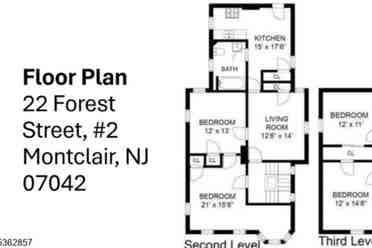 Large Bedroom in Downtown Montclair