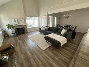 Extra large masterbed with view