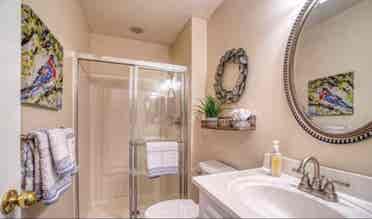Bedroom with private bathroom $