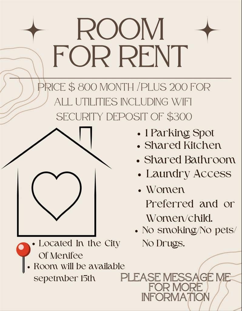 Room For Rent