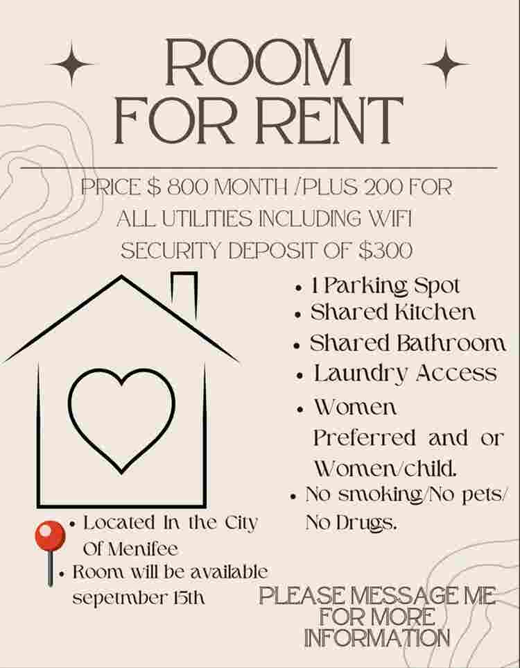Room For Rent