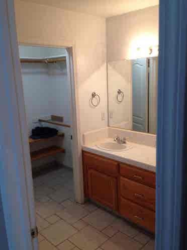 tile floors, vaulted ceilings
