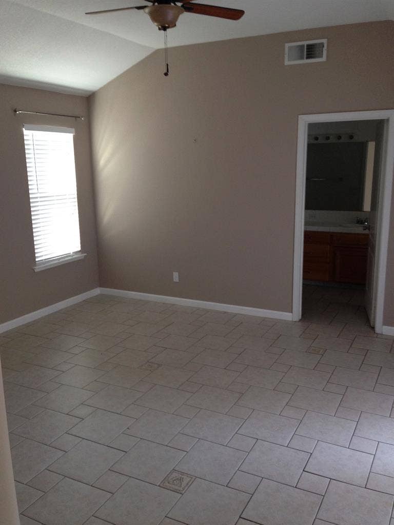 tile floors, vaulted ceilings