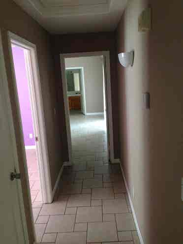 tile floors, vaulted ceilings