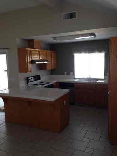 tile floors, vaulted ceilings