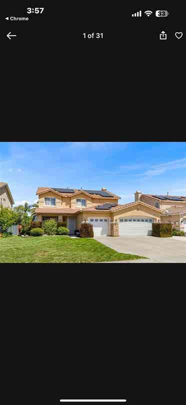 Furnished Room for Rent-Menifee, CA