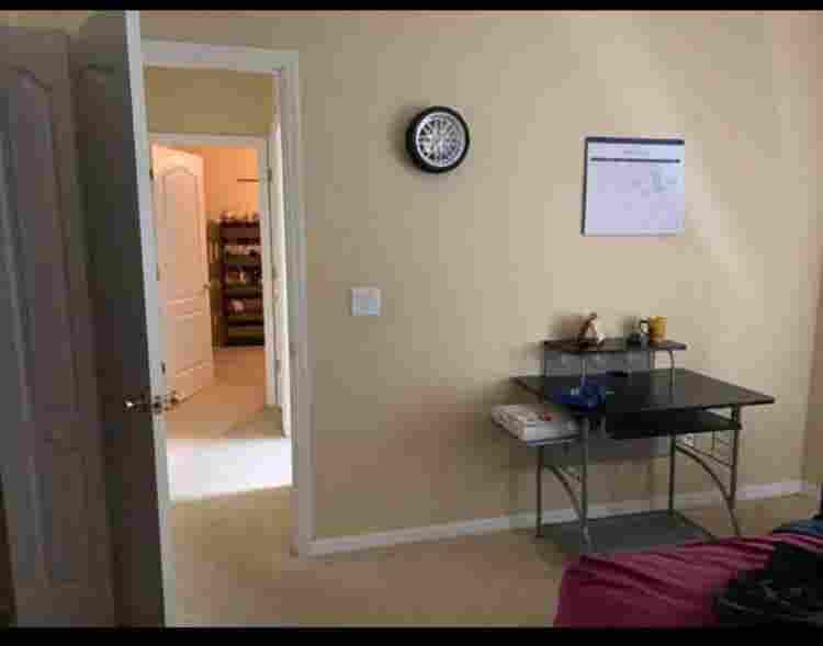 a room with a shared bathroom