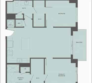 Master bedroom in b apartment.