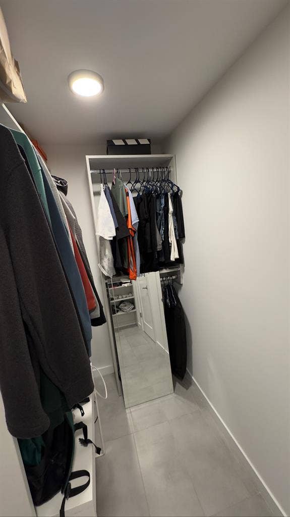 Master bedroom in b apartment.