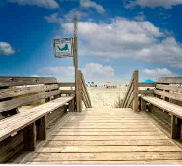 BATH  steps to the beach
