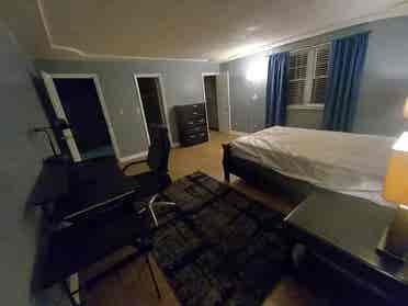 Furnished big bedroom private bath