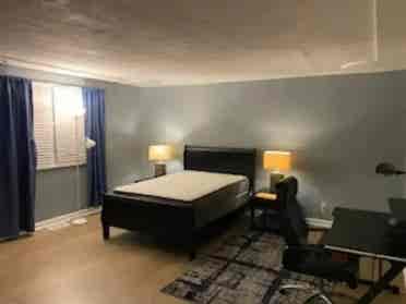 Furnished big bedroom private bath