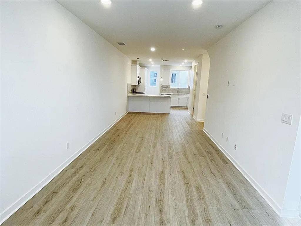 New room with attached
bathroom