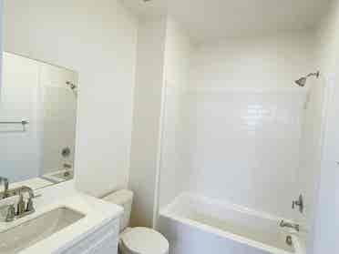 New room with at tech bathroom