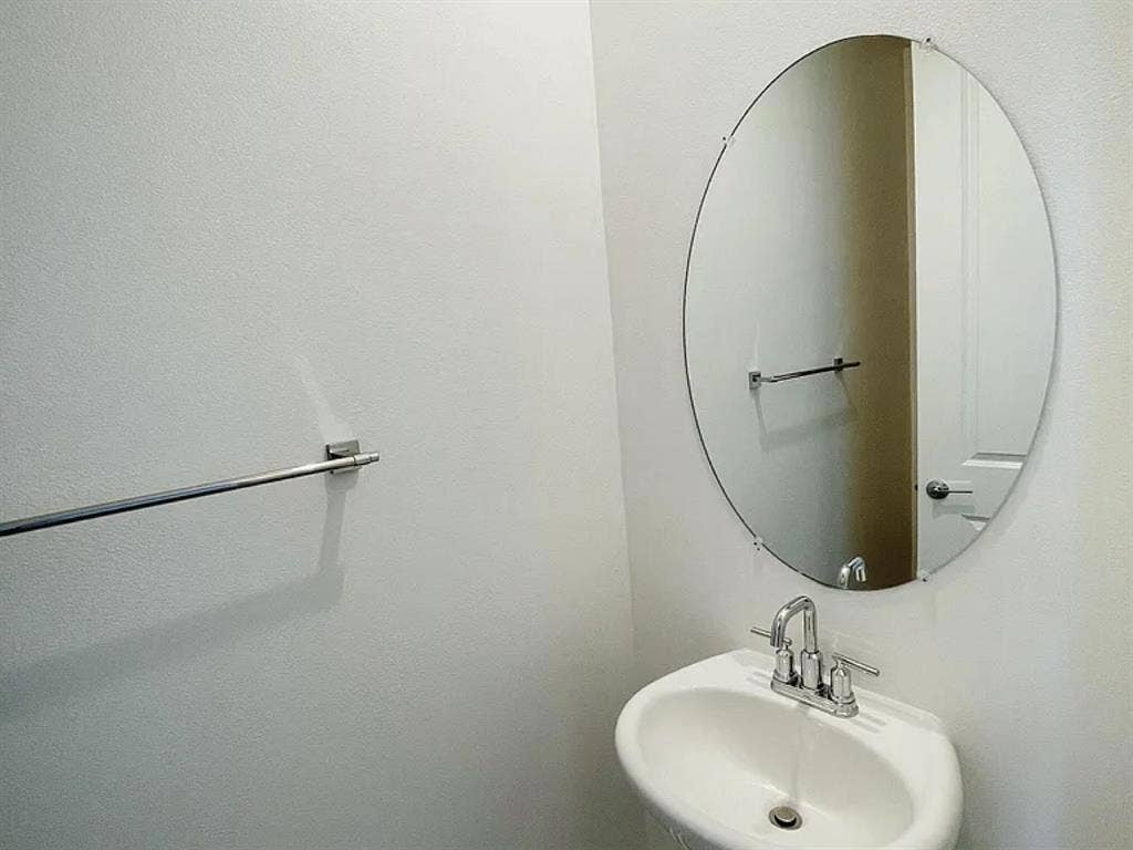 New room with attached
bathroom