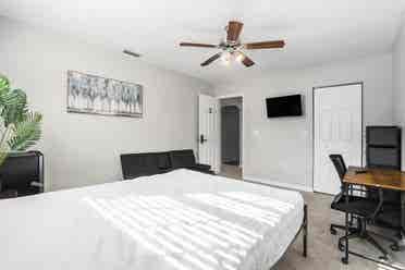 Furnished, large private rooms