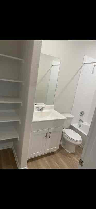 Private bedroom and restroom