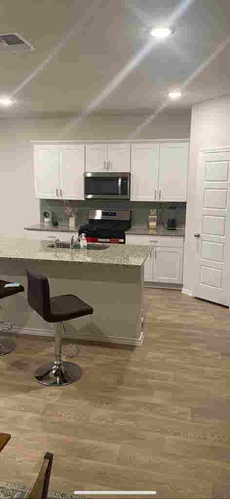 Private bedroom and restroom