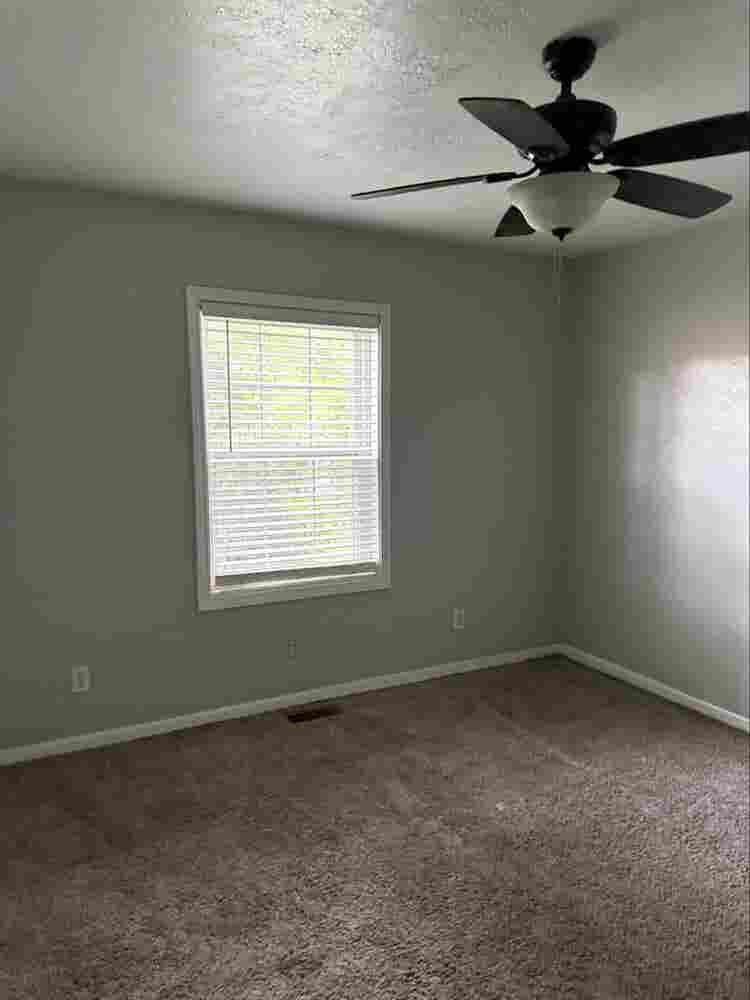 Master bedroom in house.