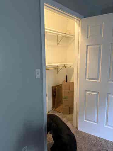 Master bedroom in house.