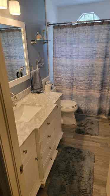 Private room and bathroom, upstairs