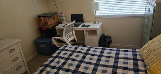 Private room and bathroom, upstairs