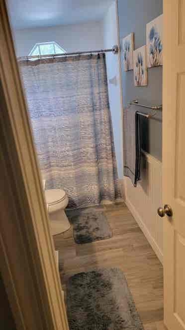 Private room and bathroom, upstairs