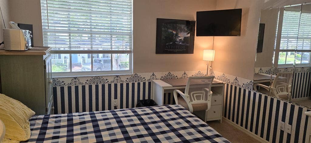 Private room and bathroom, upstairs