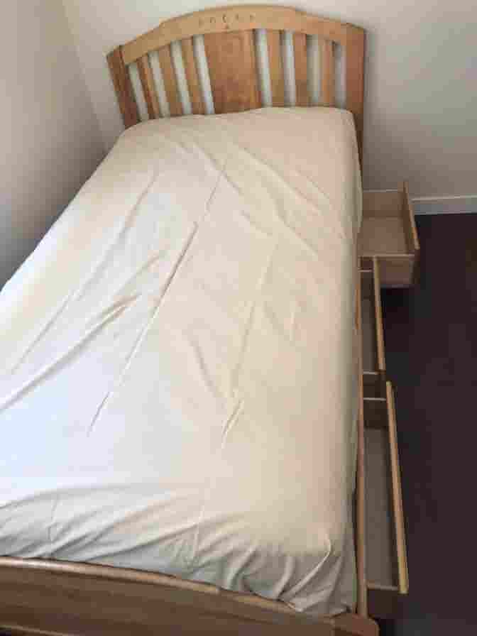 A furnished room with private bath