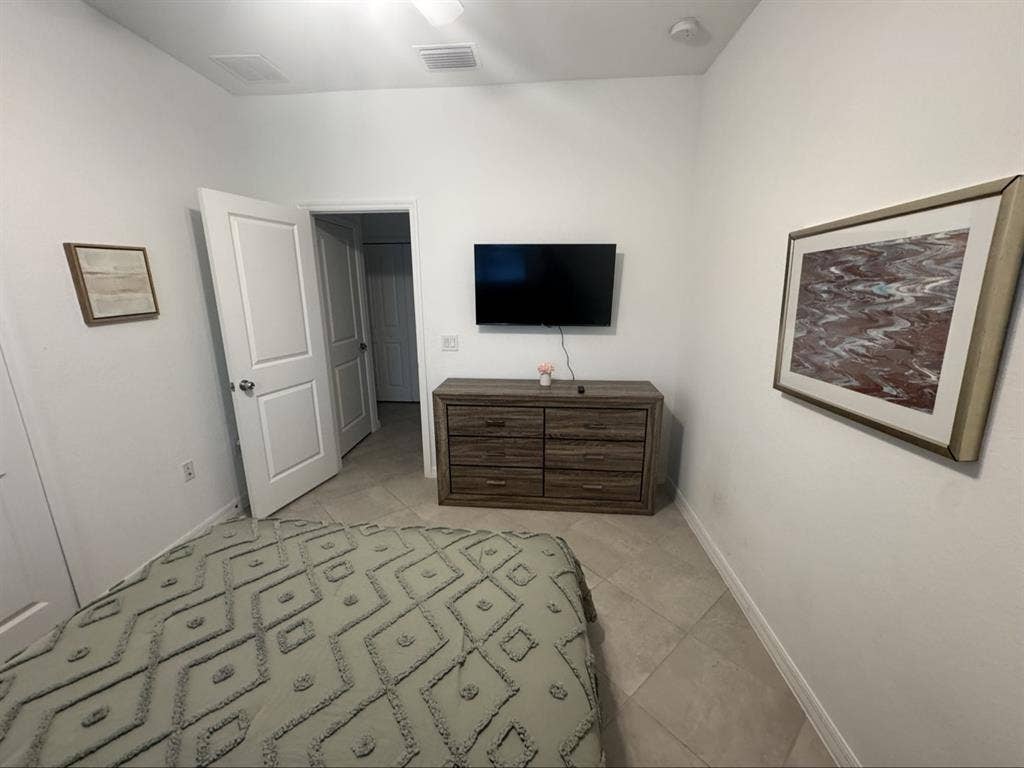 Room with private bathroom.