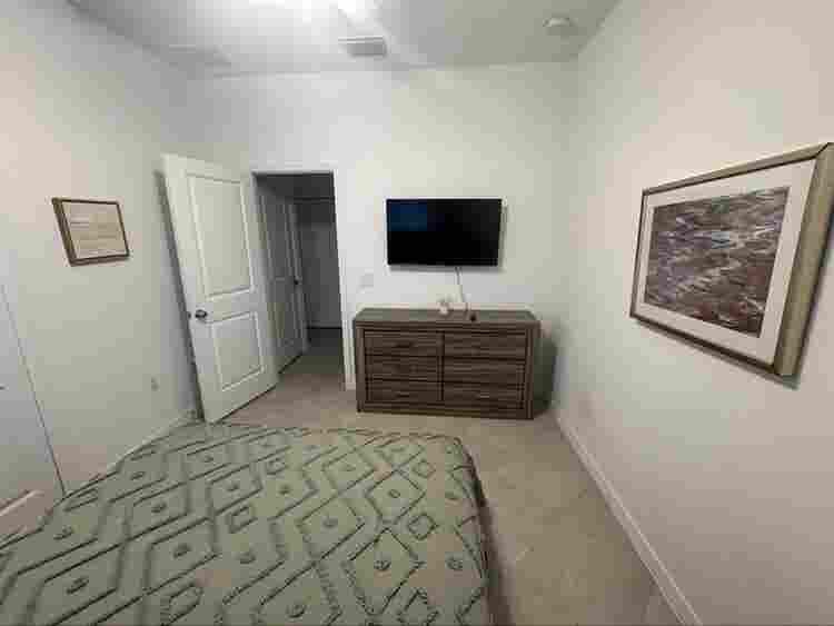 Room with private bathroom.