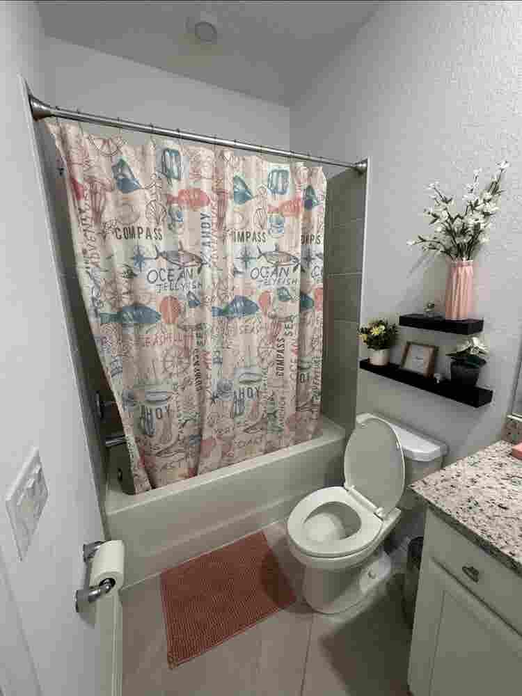 Room with private bathroom.