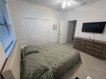 Room with private bathroom.