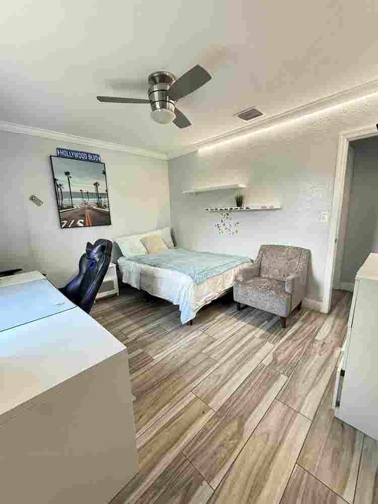 Safe space. Clean and quiet home.