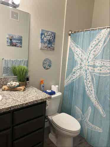 Bedroom and private bathroom