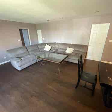Master bedroom with bathroomm