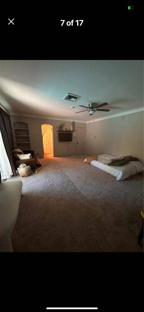 Master bedroom in house