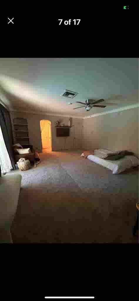 Master bedroom in house