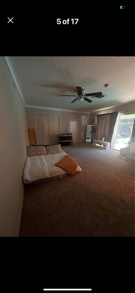 Master bedroom in house
