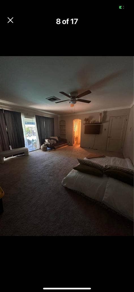 Master bedroom in house