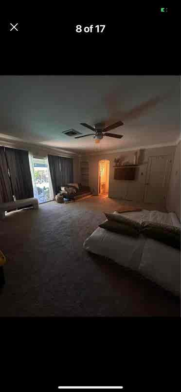 Master bedroom in house