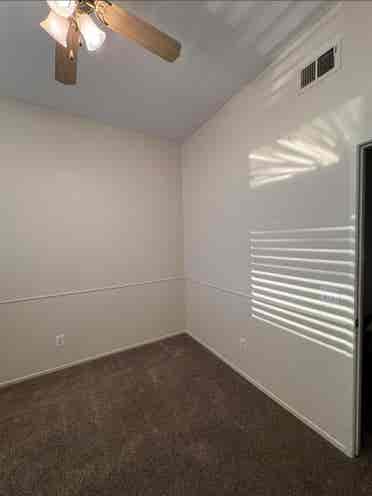 Spacious private 
room available
