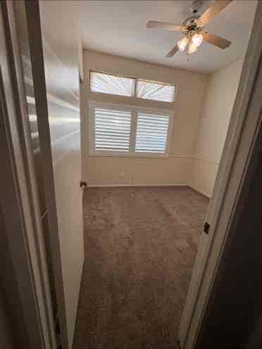 Spacious private 
room available