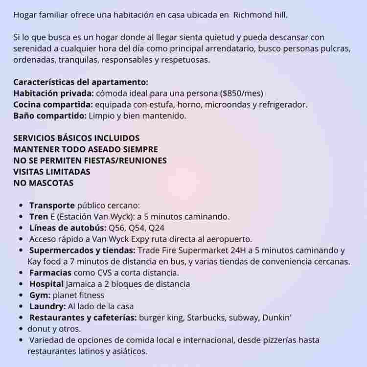 Rento 1 habitación