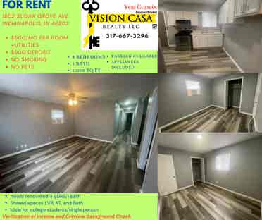 Private Rooms $/mo + utilities