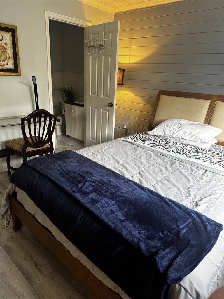 Master/bathroom walk in closet